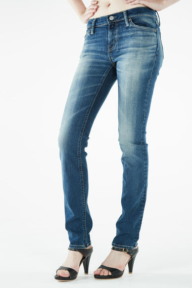 ブラッパーズ ビッグジョン コンプリートフリー スリム テーパード ストレッチ ジーンズ / デニム ダークブルー