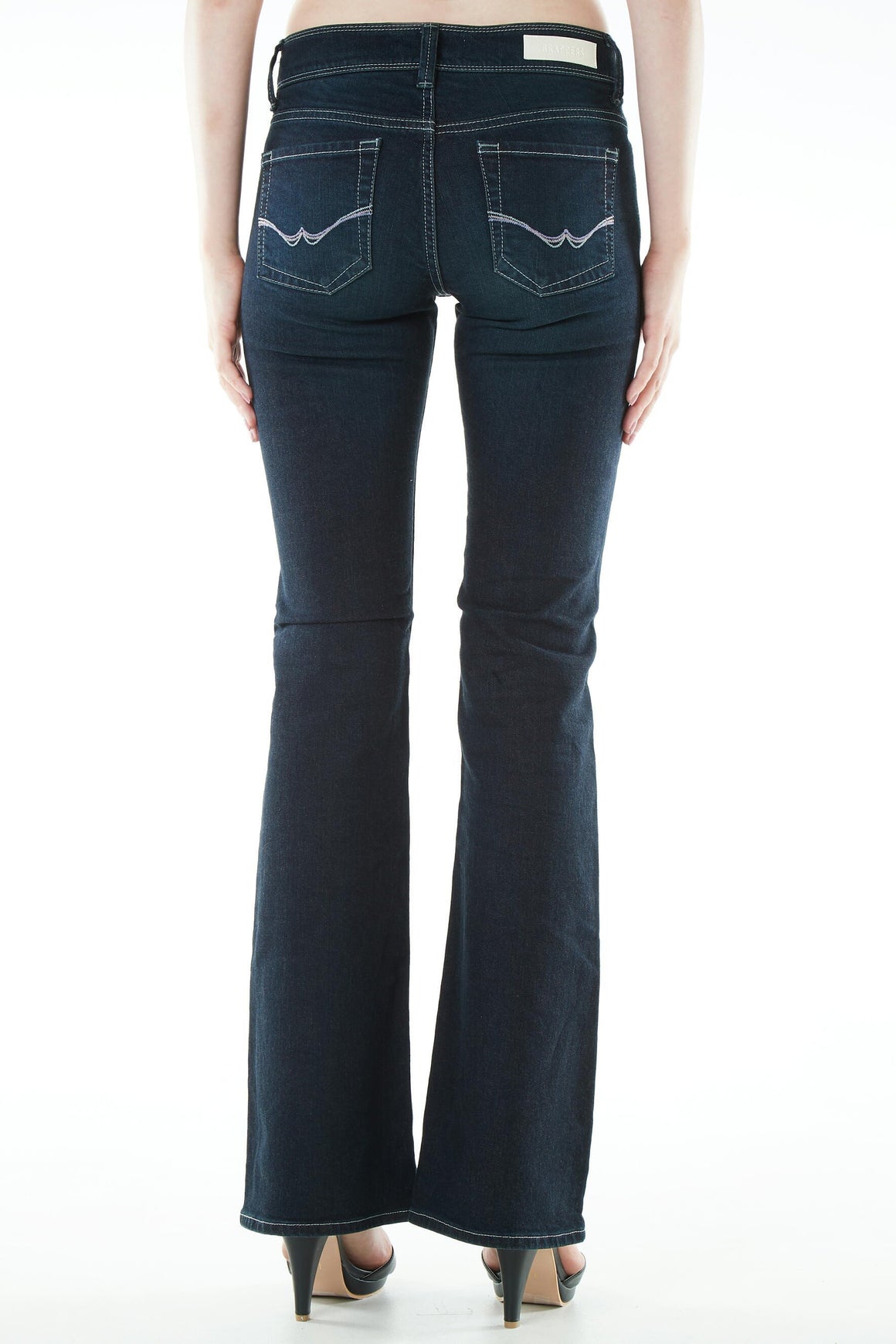 ブラッパーズ フレア ブーツカット高品質 ジーンズ / デニム ダークブルー