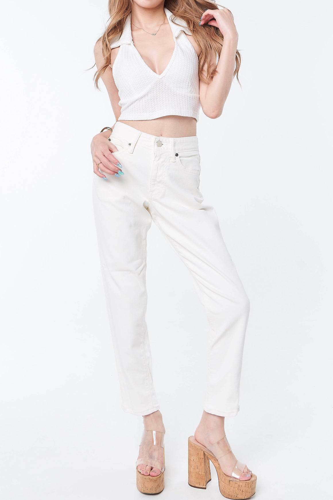 Resort Tapered Girlfriend White