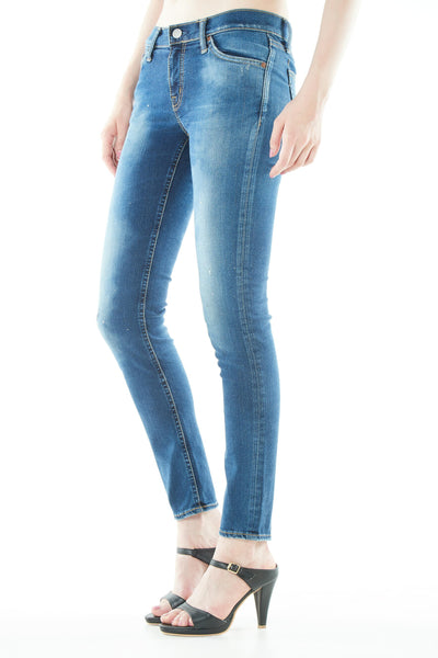 ブラッパーズ ビッグジョン コンプリートフリー スキニー フィット ストレッチ ジーンズ / デニム ブルー ペイント 加工