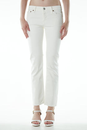 ブラッパーズ ビッグジョン コンプリートフリー スリム テーパード ストレッチ ジーンズ / デニム 透けない ホワイト 白