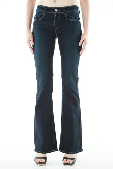 ブラッパーズ フレア ブーツカット高品質 ジーンズ / デニム ダークブルー