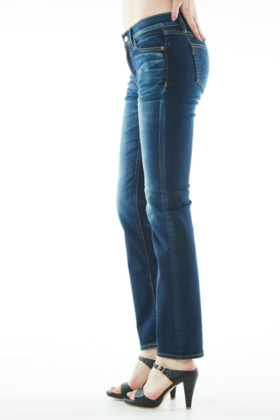 ブラッパーズ ビッグジョン コンプリートフリー スリム テーパード ストレッチ ジーンズ / デニム ダークブルー