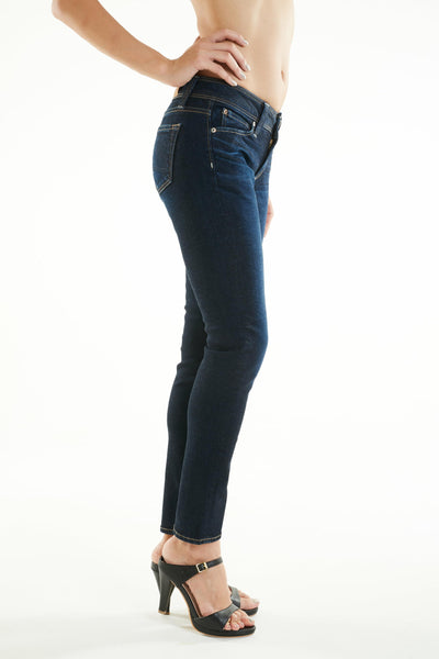 ブラッパーズ スパイラル スキニー シェイプアップ ジーンズ / デニム ダークブルー