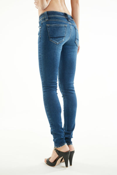 ブラッパーズ スパイラル スキニー フィット シェイプアップ ジーンズ / デニム ブルー