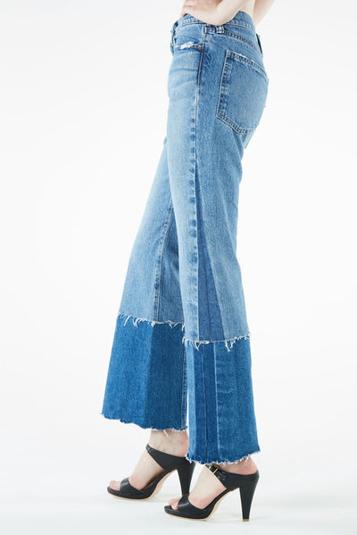 Needles 初期 タロンジップ フレアデニム ブーツカット バギーデニム Assorted Patches Boot-Cut Jean -13oz C/L Denim / D (KP140