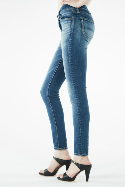 ブラッパーズ ビッグジョン コンプリートフリー スキニー フィット ストレッチ ジーンズ / デニム ダークブルー