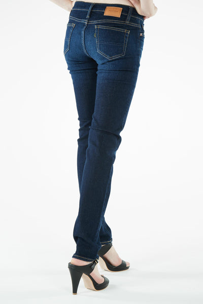 ブラッパーズ ビッグジョン コンプリートフリー スリム テーパード ストレッチ ジーンズ / デニム ダークブルー