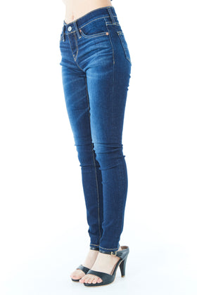 ブラッパーズ ビッグジョン コンプリートフリー スキニー ストレッチ ジーンズ / デニム ダークブルー