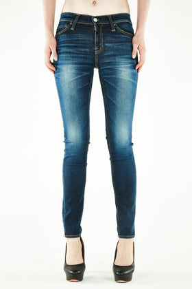 ブラッパーズ ビッグジョン コンプリートフリー スキニー フィット ストレッチ ジーンズ / デニム ダークブルー