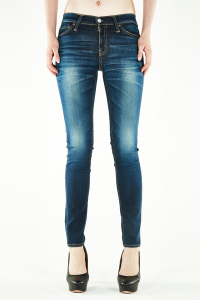 ブラッパーズ ビッグジョン コンプリートフリー スキニー フィット ストレッチ ジーンズ / デニム ダークブルー