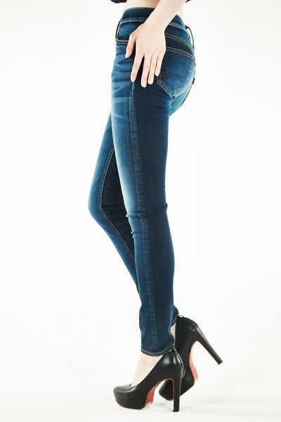 ブラッパーズ ビッグジョン コンプリートフリー スキニー フィット ストレッチ ジーンズ / デニム ダークブルー