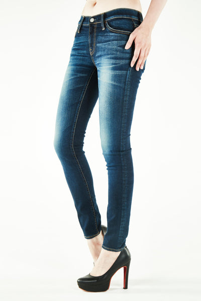 ブラッパーズ ビッグジョン コンプリートフリー スキニー フィット ストレッチ ジーンズ / デニム ダークブルー