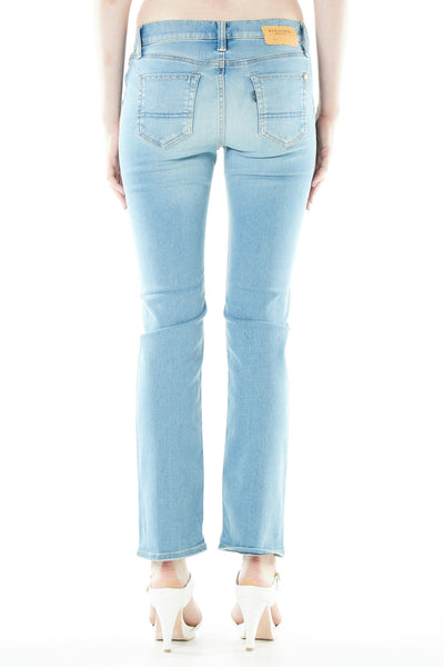 ブラッパーズ ビッグジョン コンプリートフリー スリム テーパード ストレッチ ジーンズ / デニム ライトブルー